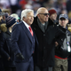 Robert Kraft and Rupert Murdoch stand together before the Patriots’ divisional playoff game on Jan. 14, 2017. Photo: Elsa/Getty Images.